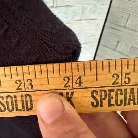 Eddie Bauer men’s Sweater Baumwolle V-neck cable knit navy casual winter layer - Picture 7 of 8